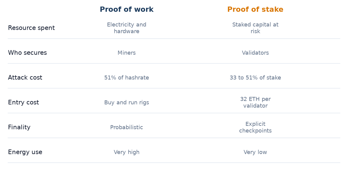 What Is Proof of Stake? You Bond Capital Instead of Burning Electricity.